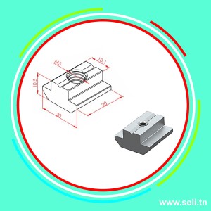 ECROU TASSAUD LOURD T M5 - R10    .Arduino tunisie