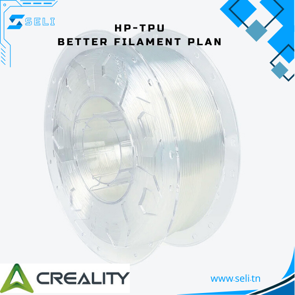 CREALITY HP TPU FILAMENT FLEXIBLE 1KG 1.75 TRANSPARENT 3301040032.Arduino tunisie