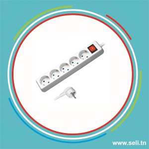 BLOC  5 PRISES 2P+T + INTERRUPTEUR L=5M STIEL.Arduino tunisie