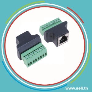 ADAPTATEUR RJ45 FEMELLE - 8P A VISSER.Arduino tunisie