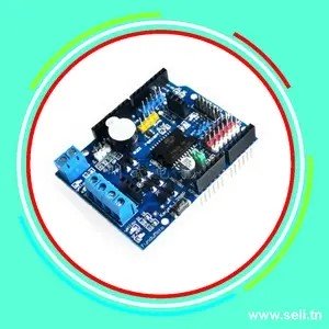 L298P PON H BOUCLIER  COMMANDE MOTEURS PAP.Arduino tunisie