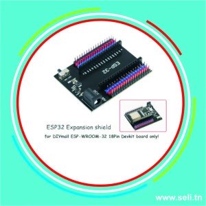 BOUCLIER D EXTENSSION ESP32 WROOM DEV KIT 36PINS.Arduino tunisie