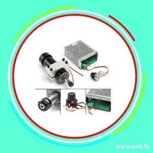 500W ER11 MOTEUR BROCHE REFROIDIE A L AIR MOTEUR BROCHE + ALIM  SANS PINCE.Arduino tunisie