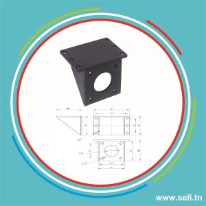 SUPPORT DE FIXATION EN PLASTIQUE POUR MOTEUR NEMA 17.Arduino tunisie