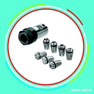 KIT 7 COLLETS DE SERRAGE MANDRIN  1-7MM COMPATIBLE ER11 +  PORTE COLLET.Arduino tunisie