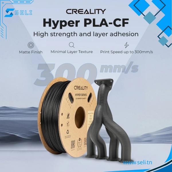 CREALITY FILAMENT PLA-CF EN FIBRE DE CARBON 1KG 1.75 MM 1KG 3301060002.Arduino tunisie