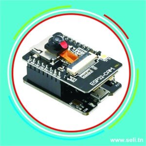 ESP32-CAM ESP32 CP2102 CARTE DEVELOPPEMENT AVEC MODULE CAMERA OV2640 AVEC BOUCLIER POUR COMMUNICATION USB.Arduino tunisie