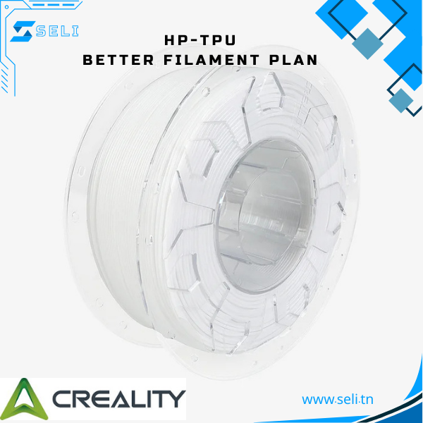 CREALITY HP TPU FILAMENT FLEXIBLE 1KG 1.75 BLANC 3301040031.Arduino tunisie