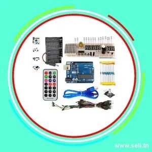 KIT UNO STARTER + BOITIER DE RANGEMENT EN PLASTIQUE.Arduino tunisie