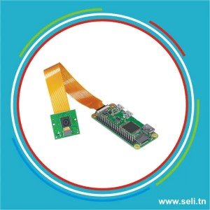 KIT OFFICIEL RASPBERRY PI0 WH - 1GB + CAMERA 8MP+ N-PI0-015.Arduino tunisie