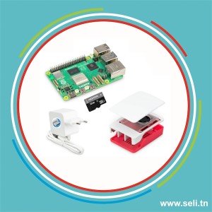 KIT ESSENTIEL RASPBERRY PI5 - 2GB Y COMPRIS ALIMENTATION 27W + BOITIER VENTILEE OFFICIELLE +CARTE SD 32G.Arduino tunisie