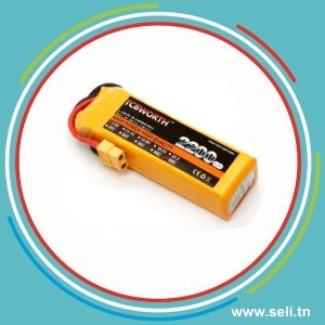 BATTERIE LIPO 2S 7.4V - 2200mAh 40C - XT60 TCBWORTH.Arduino tunisie