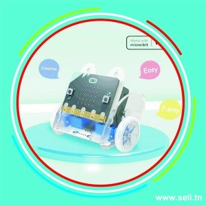 ELECFREAKS RING:BIT CAR 2 COMPATIBLE AVEC  MICRO BIT V1 ET V2.Arduino tunisie