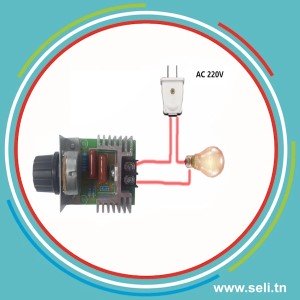 REGULATEUR DE TENSION SCR 220V/55-220V P=2000W.Arduino tunisie