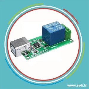 MODULE RELAIS PROGRAMMABLE 1 CHANNEL 5V.Arduino tunisie