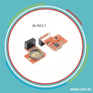 DS1307 RTC MODULE HORLOGE TEMPS REEL POUR RASPBERRY I2C AVEC BATTERIE CR1220 .Arduino tunisie