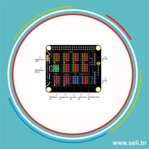 BOUCLIER D EXTENSION IO DFR0566 POUR RASPBERRY PI 3B+ ET 4B DFR0566.Arduino tunisie