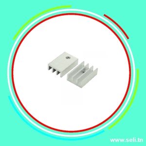 RADIATEUR DISSIPATEUR THERMIQUE POUR TO220 17X11X5MM.Arduino tunisie