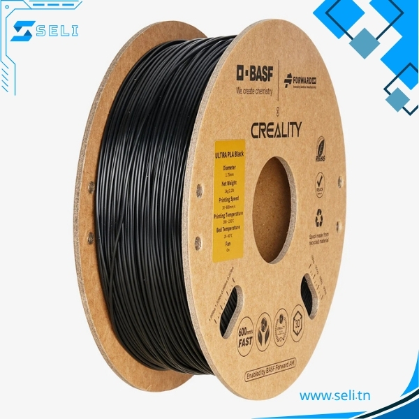 CREALITY ULTRA-HYPER PLA NOIR FILAMENT 1.75 NOIR 1KG.Arduino tunisie