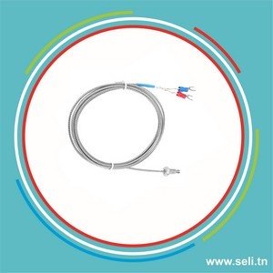 THERMOCOUPLE TYPE K M6  L=4M WRNT AVEC RESSORT.Arduino tunisie