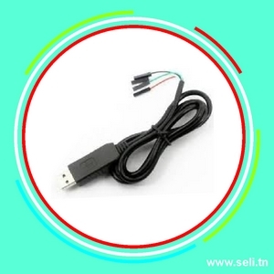 CABLE PL2303HX USB VERS UART TTL  4P.Arduino tunisie