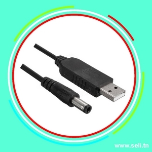 CORDON ADAPTATEUR USB-JACK 5.5.Arduino tunisie