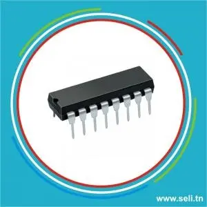 74191-CI COMPTEUR BINAIRE DE 4 BITS HAUT/BAS AVEC ENTREES ASYN. DIP16.Arduino tunisie