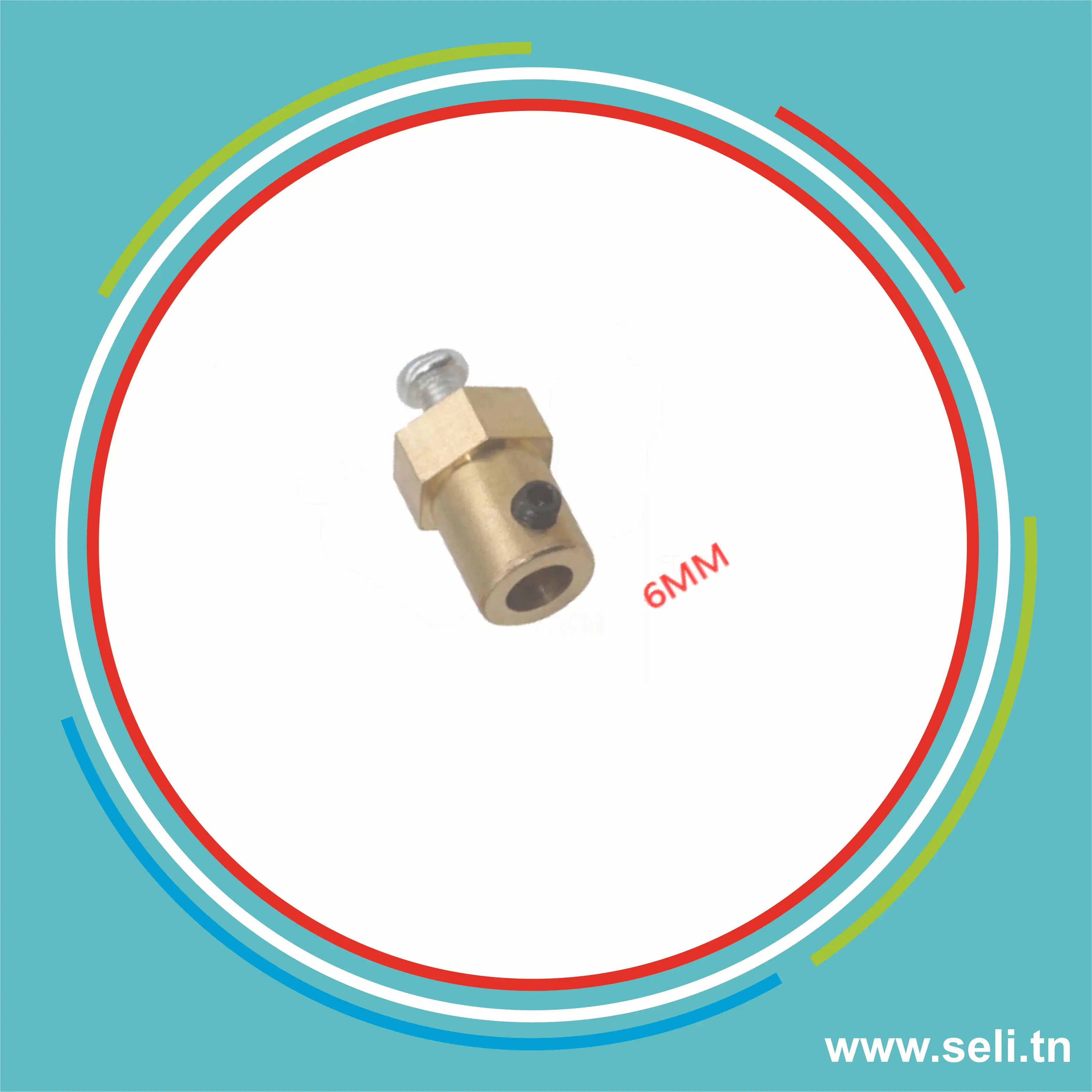 ACCOUPLEMENT HEXAGONAL T=6MM.Arduino tunisie