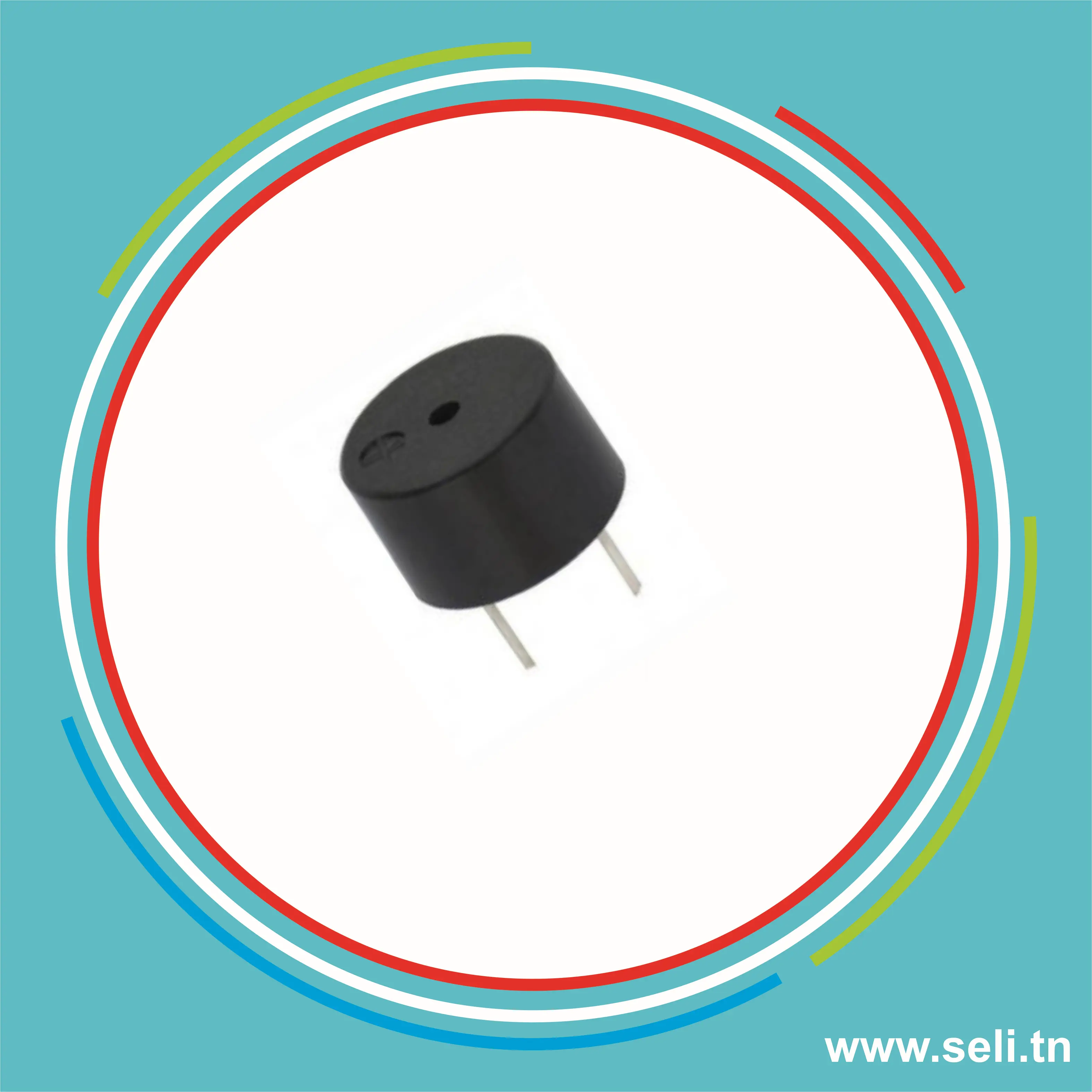 BUZZER PASSIF 12X9 .5MM 3.3-5V .Arduino tunisie