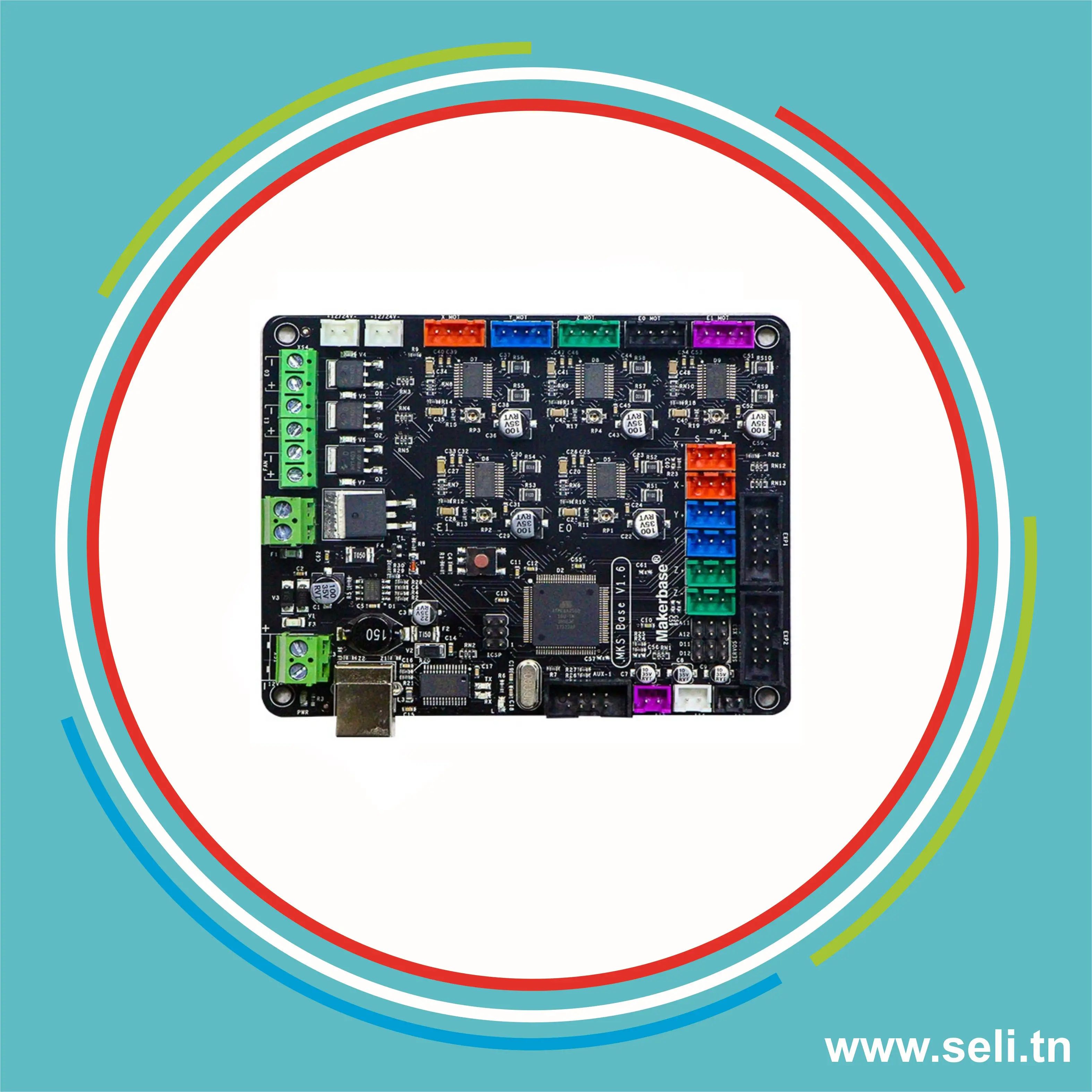 CARTE MERE POUR IMPRIMANTE 3D MKS GEN L V1.6.Arduino tunisie