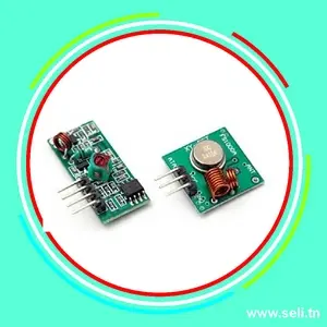 RF315 MHZ MODULE EMETTEUR+RECEPTEUR.Arduino tunisie