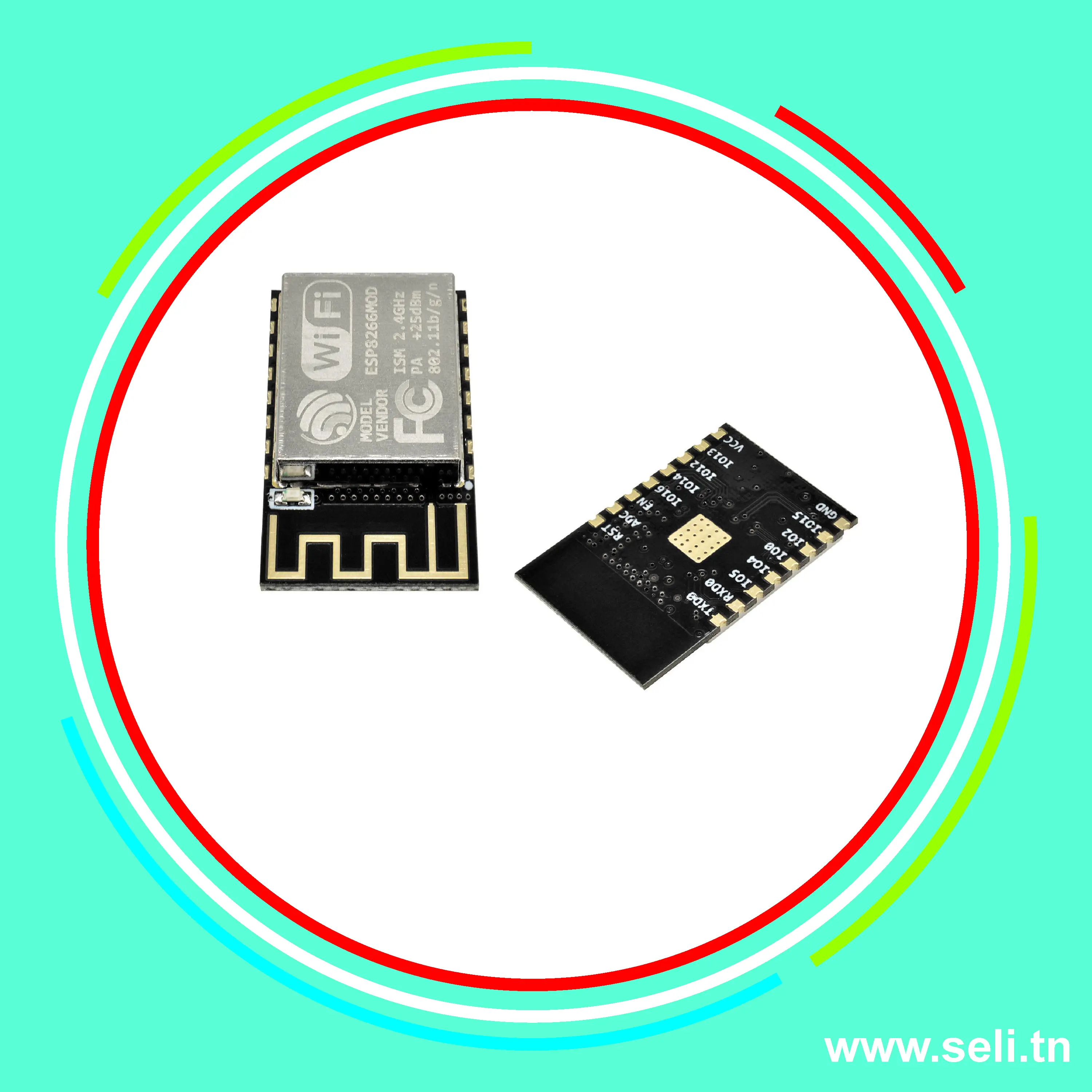 ESP8266 ESP-12S MODULE TRANSMETTEUR WIFI.Arduino tunisie