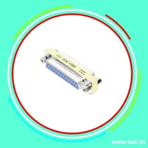 FICHE ADAPTATEUR DB25 FEMELLE/FEMELLE.Arduino tunisie