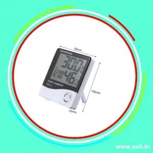 HTC-1 THERMO-HYGROMETRE AFFICHEUR TEMPERATURE ET HORLOGE -10DEG +50DEG ET 20% A 99% AVEC ALARME.Arduino tunisie