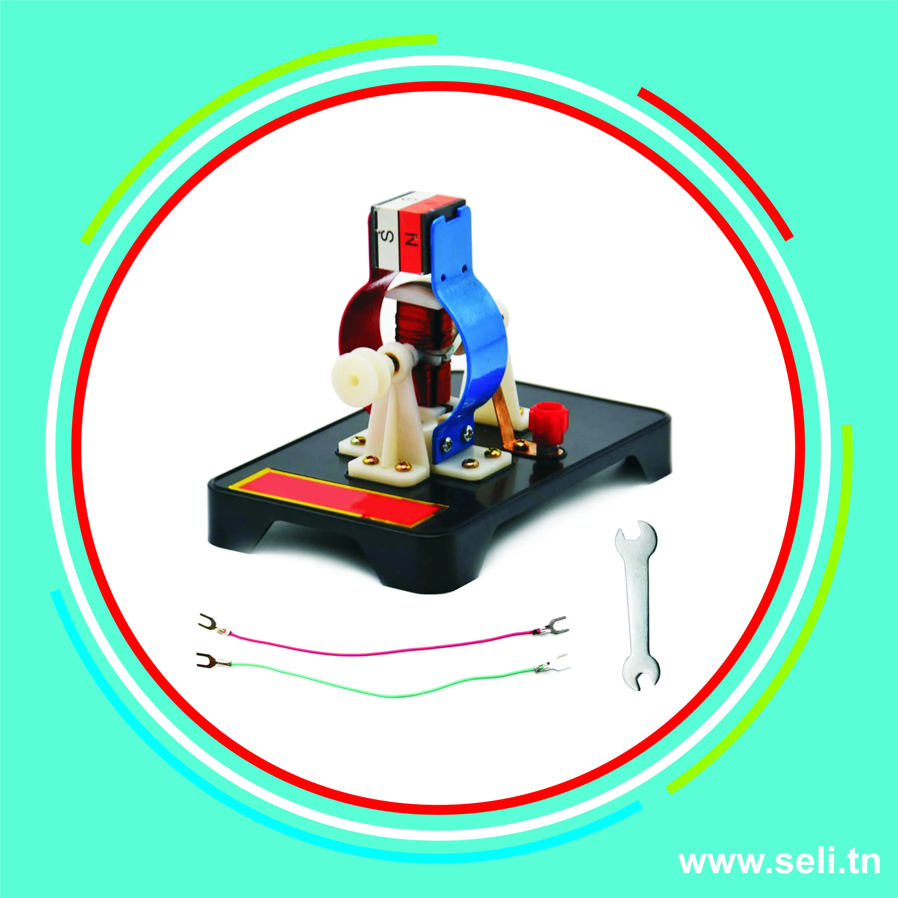 KIT DIDACTIQUE ETUDE MOTEUR ELECTRIQUE -PHYSIQUE- MAGNETIQUE J24018.Arduino tunisie