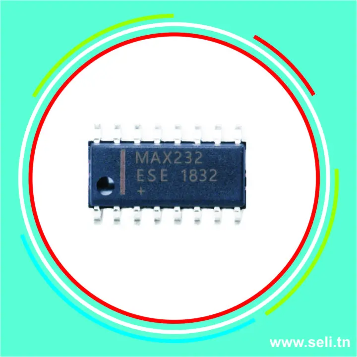 MAX232ESE-SMD PILOTE RECEPTEUR RS-232 MULTICANAUX 16-SOIC.Arduino tunisie