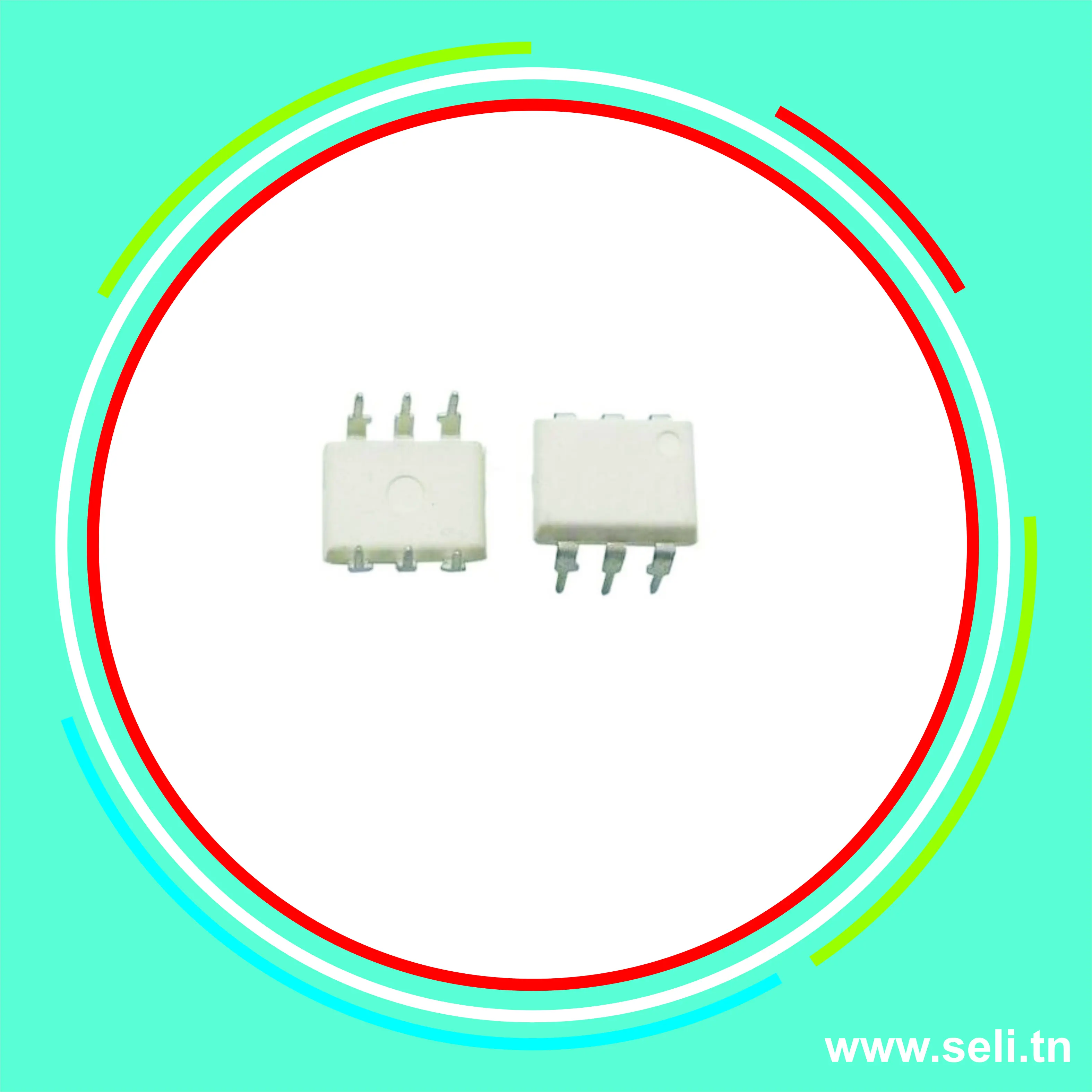 MOC3051-CI OPTOCOUPLEUR TRIAC BIDIRECTIONEL AC-OUT 1CH 600V DIP6.Arduino tunisie