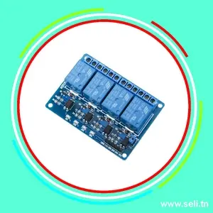 MODULE RELAIS 4 CANAUX 5V.Arduino tunisie