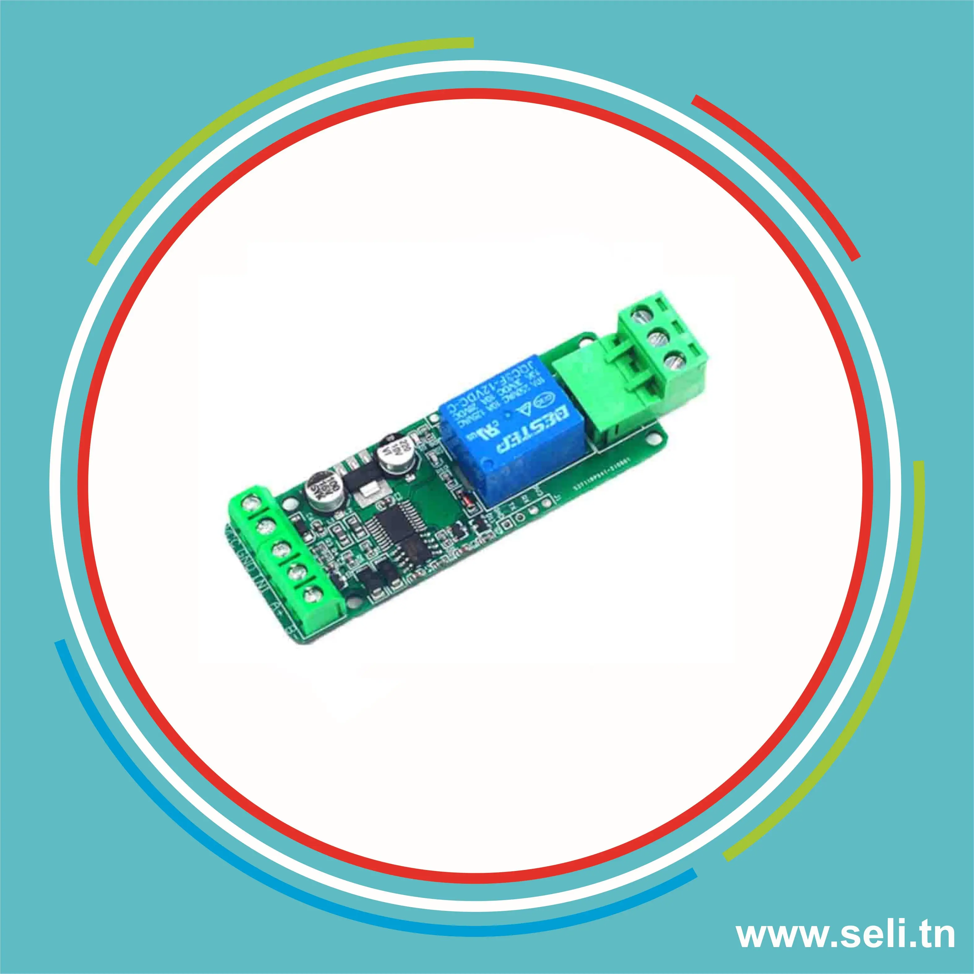 MODULE RELAIS 1 CHANNEL 05VDC AVEC ISOLATION - COMMUNICATION RS485.Arduino tunisie