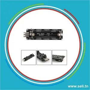 MODULE DE CHARGE /SUPPORT POUR UNE BATTERIE 18650 AVEC PROTECTION DE SURCHARGE SORTIE 5V/4MA-3V/1A.Arduino tunisie