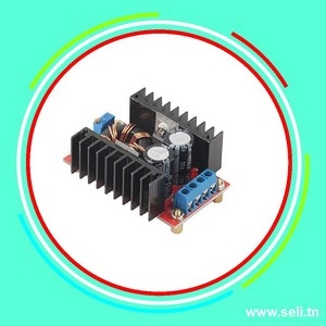 MODULE ELEVATEUR REGLABLE  PRO DC-DC 10 ~ 32V VERS 12 ~ 35V 150W .Arduino tunisie