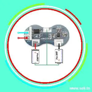 MODULE CHARGEUR PCB BMS 2S-04A  7.4V-4A  18650 WH-2S80A.Arduino tunisie