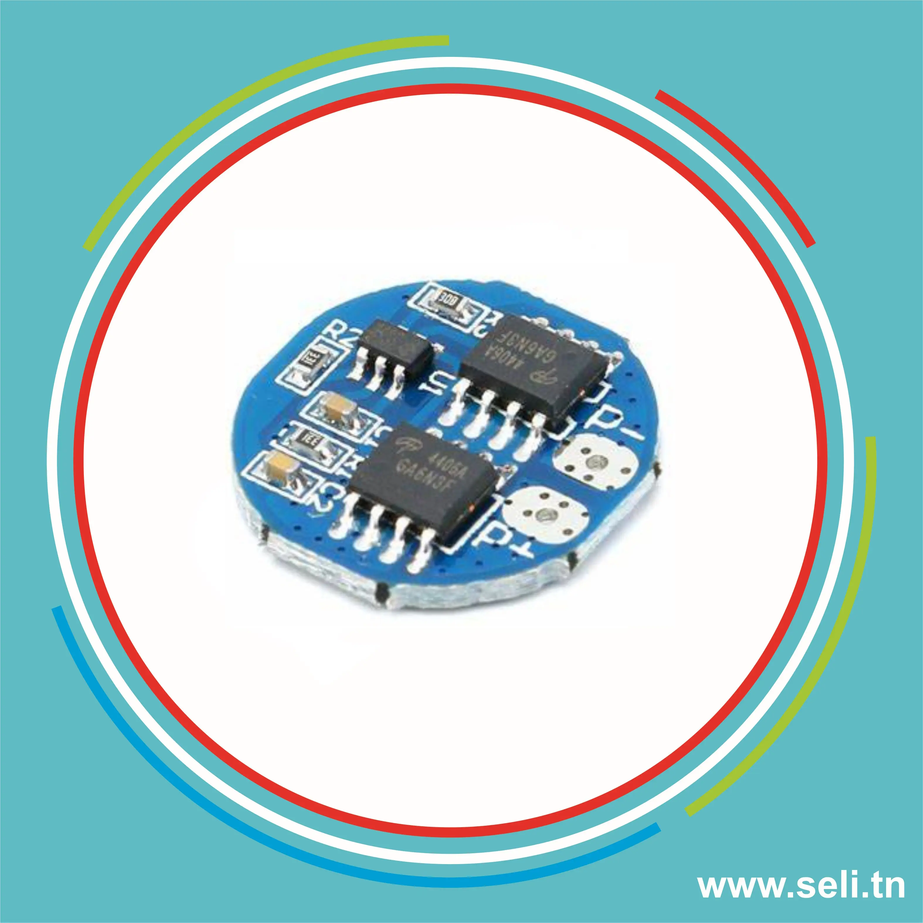 MODULE CHARGEUR PCB BMS 2S 7.4V -5A LI-ION BATTERIE.Arduino tunisie