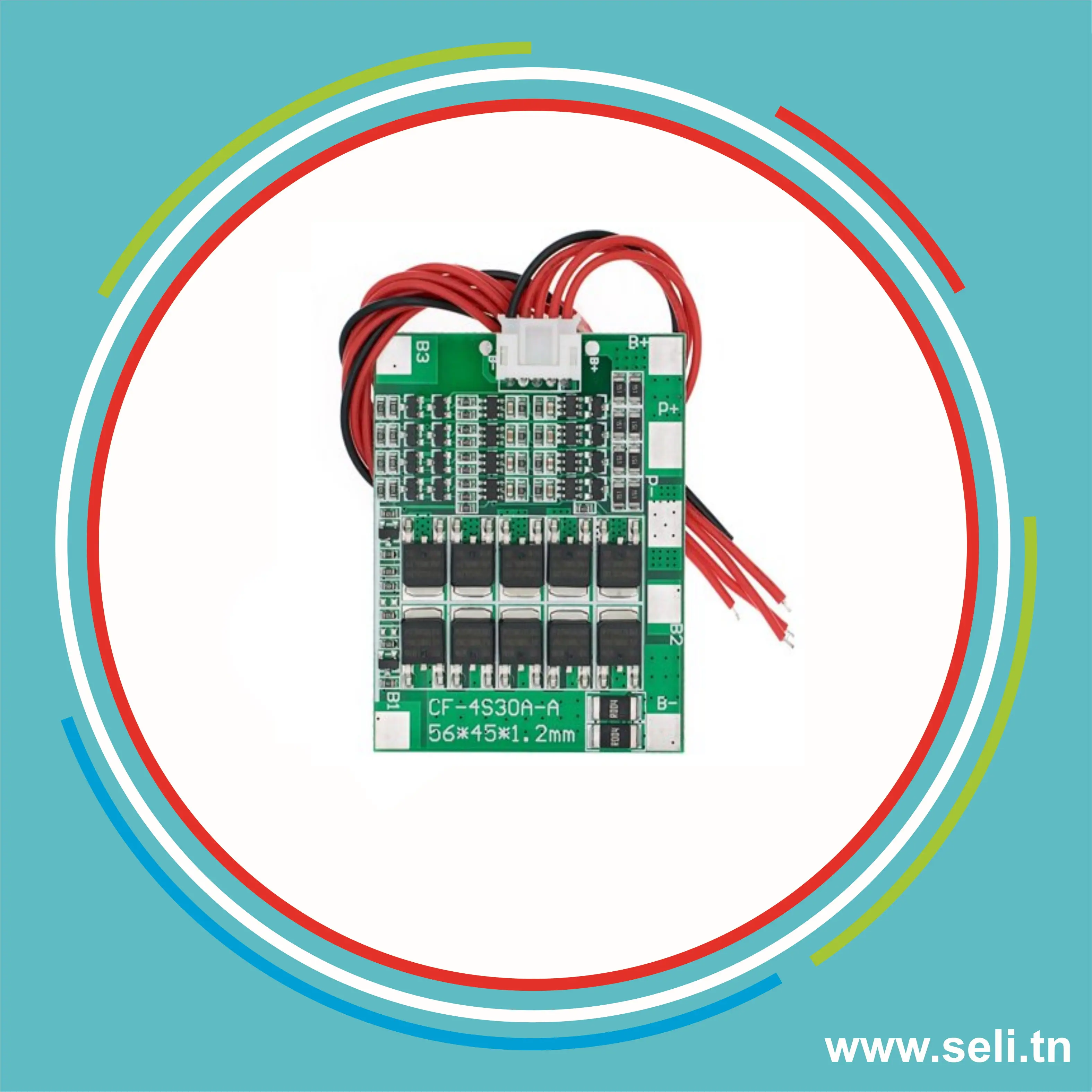 MODULE CHARGEUR PCB BMS 4S-30A LI-ION BATTERIE 18650.Arduino tunisie