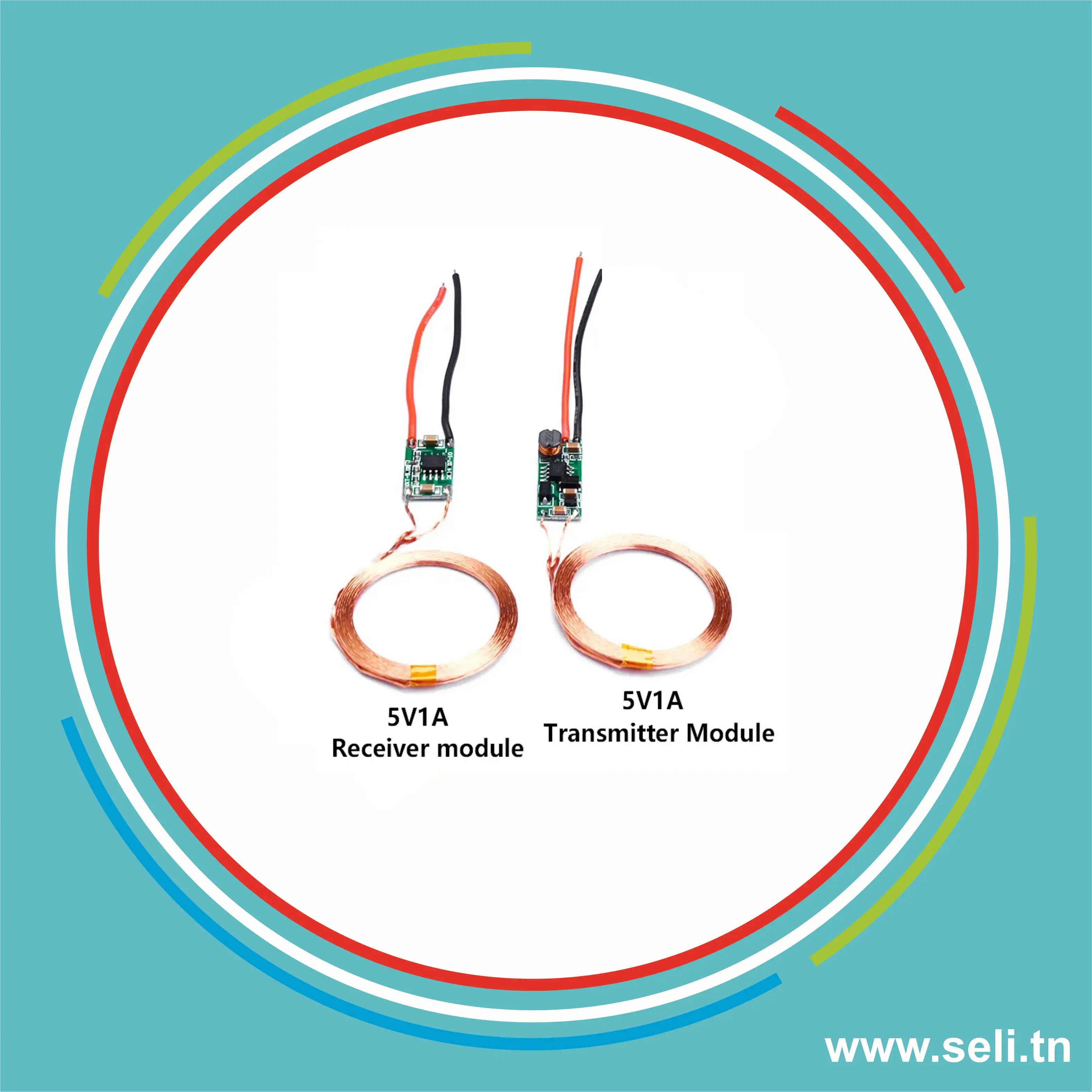 MODULE DE CHARGE SANS FIL  5V-1A.Arduino tunisie