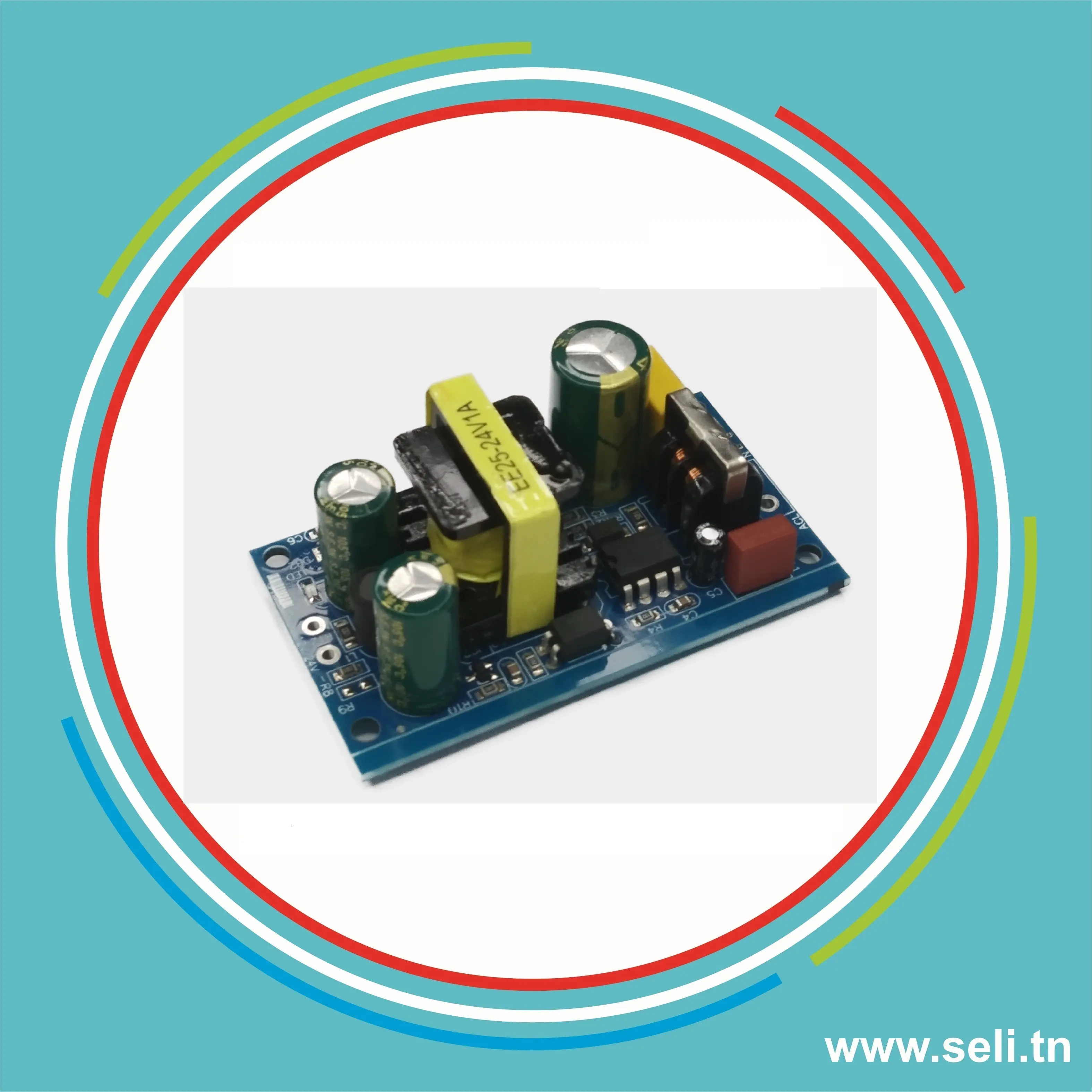 MODULE ALIMENTATION ISOLEE 85-265VAC / 24V DC 1A (24W).Arduino tunisie