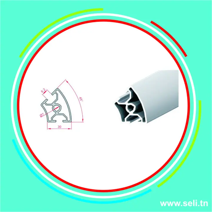 30x45 PROFILE ALUMINIUM INDUSTRIEL R10 ANGULAIRE L=4000MM.Arduino tunisie