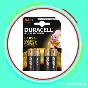 PACK 4 PILES DURACELL 1 .5V AA LR06.Arduino tunisie