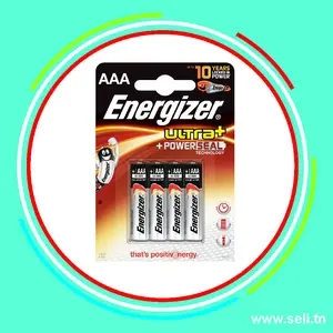 PACK 4 PILES ENERGIZER 1 .5V AAA LR3.Arduino tunisie