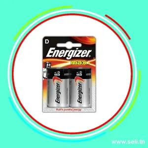 PACK 2 PILES ENERGIZER 1 .5V DLR20 .Arduino tunisie